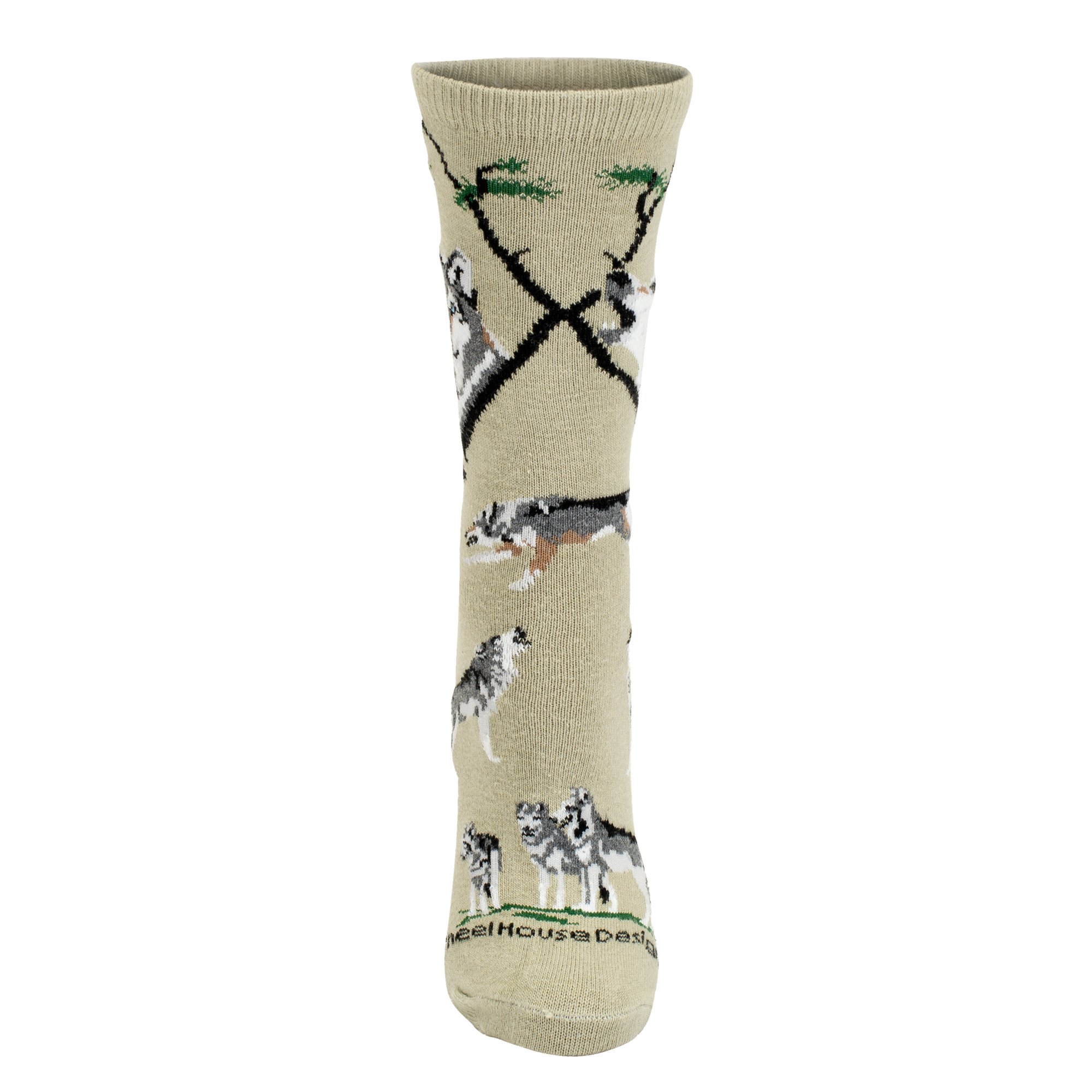 Women's Wolf Print Socks - Cozy & Stylish Crew Socks for Women - Perfect for Casual Wear, Outdoor Adventures & Gifts