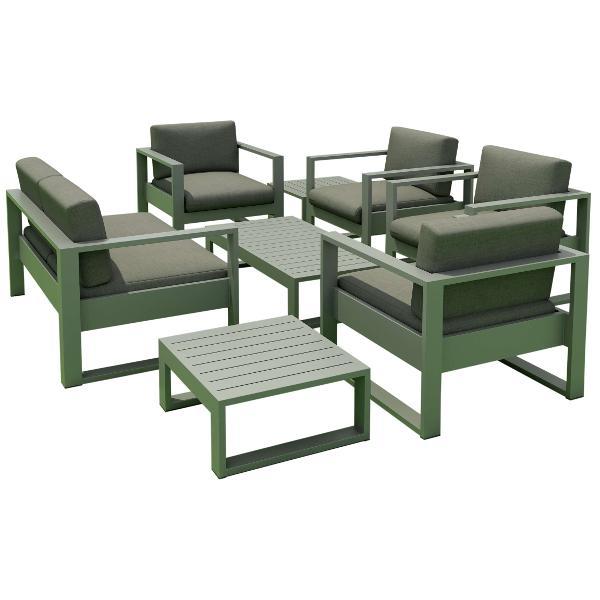 Lucca 7-Piece Modular Sectional Sofa Set - Modern Living Room Furniture for Small Spaces & Apartments