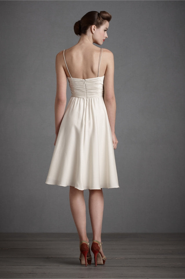 BHLDN Ivory Couplet Dress - Elegant Wedding Guest Dress for Bridal Showers & Formal Events