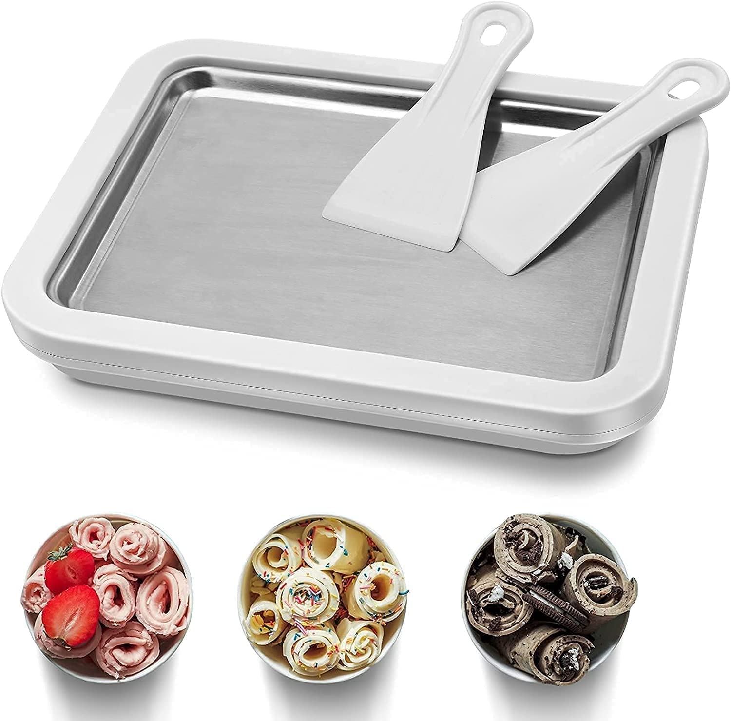 Best Electric Ice Cream Maker for Homemade Rolled Ice Cream - Fun DIY Dessert Maker for Kids & Family - Perfect for Parties, Summer Treats & Sweet Memories