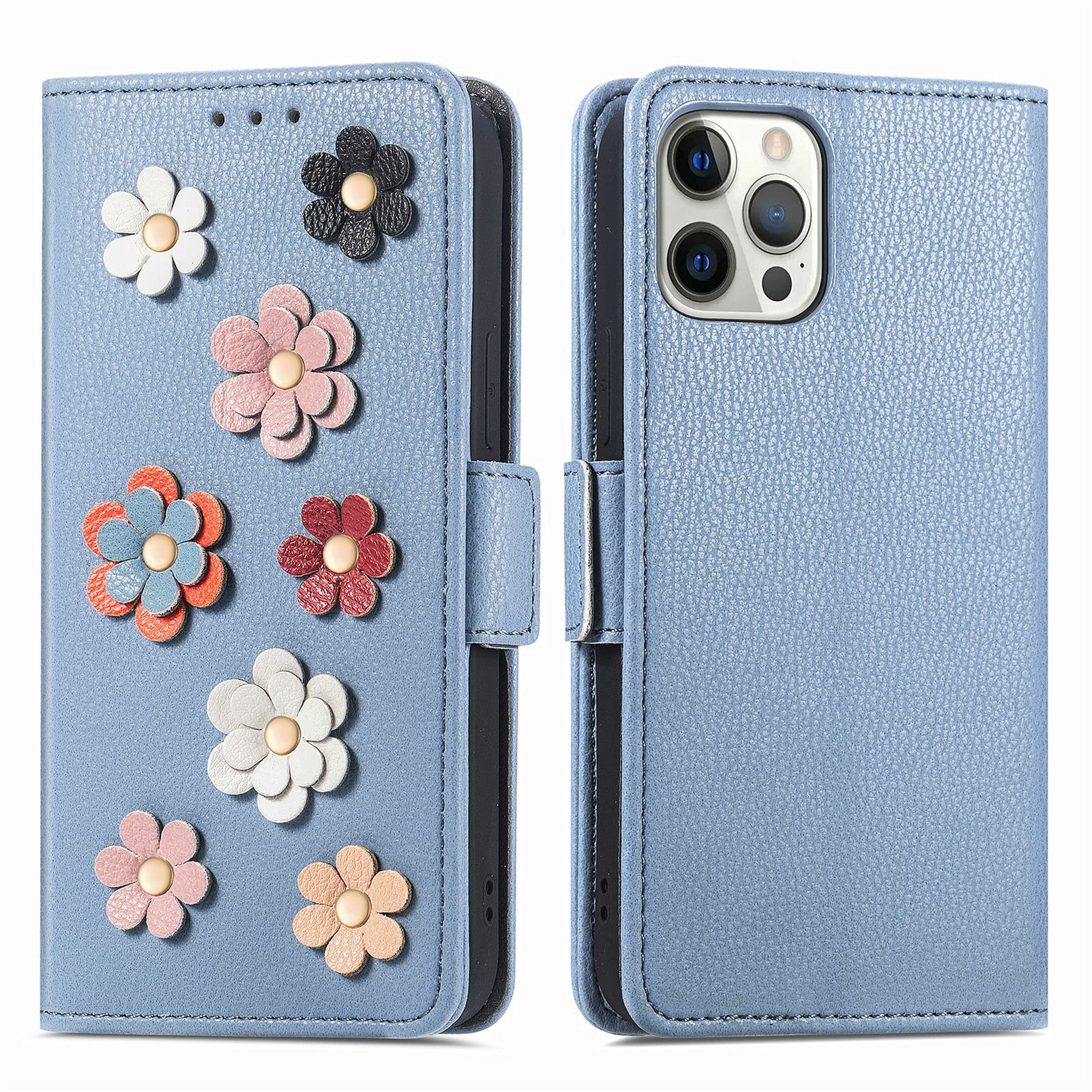 Shockproof Magnetic Flip Wallet Case for iPhone 13 Pro Max 6.7