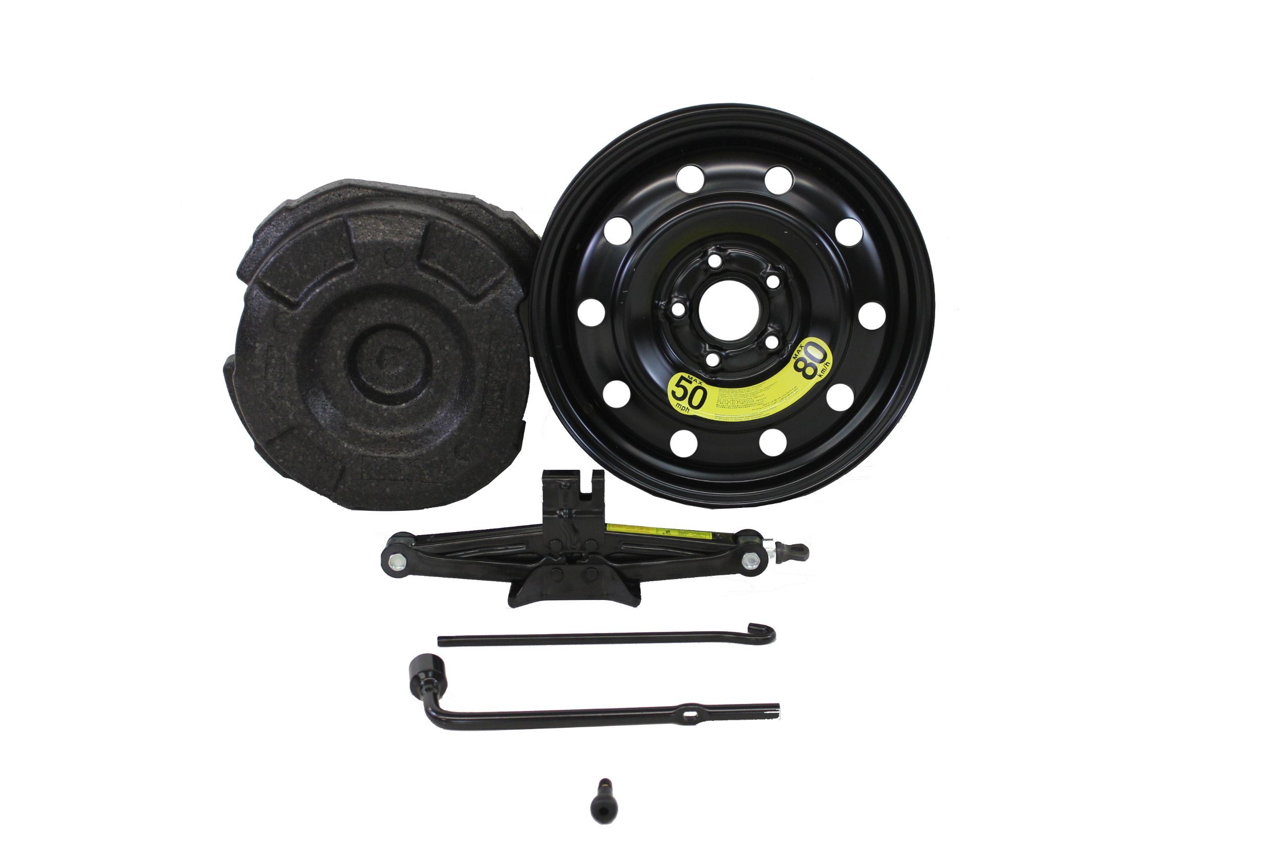 Genuine Kia Spare Tire Kit 09100-2K993 - Compact Emergency Tire Replacement for Kia Vehicles (Sedan, SUV, Truck) - Perfect for Road Trips & Off-Road Adventures