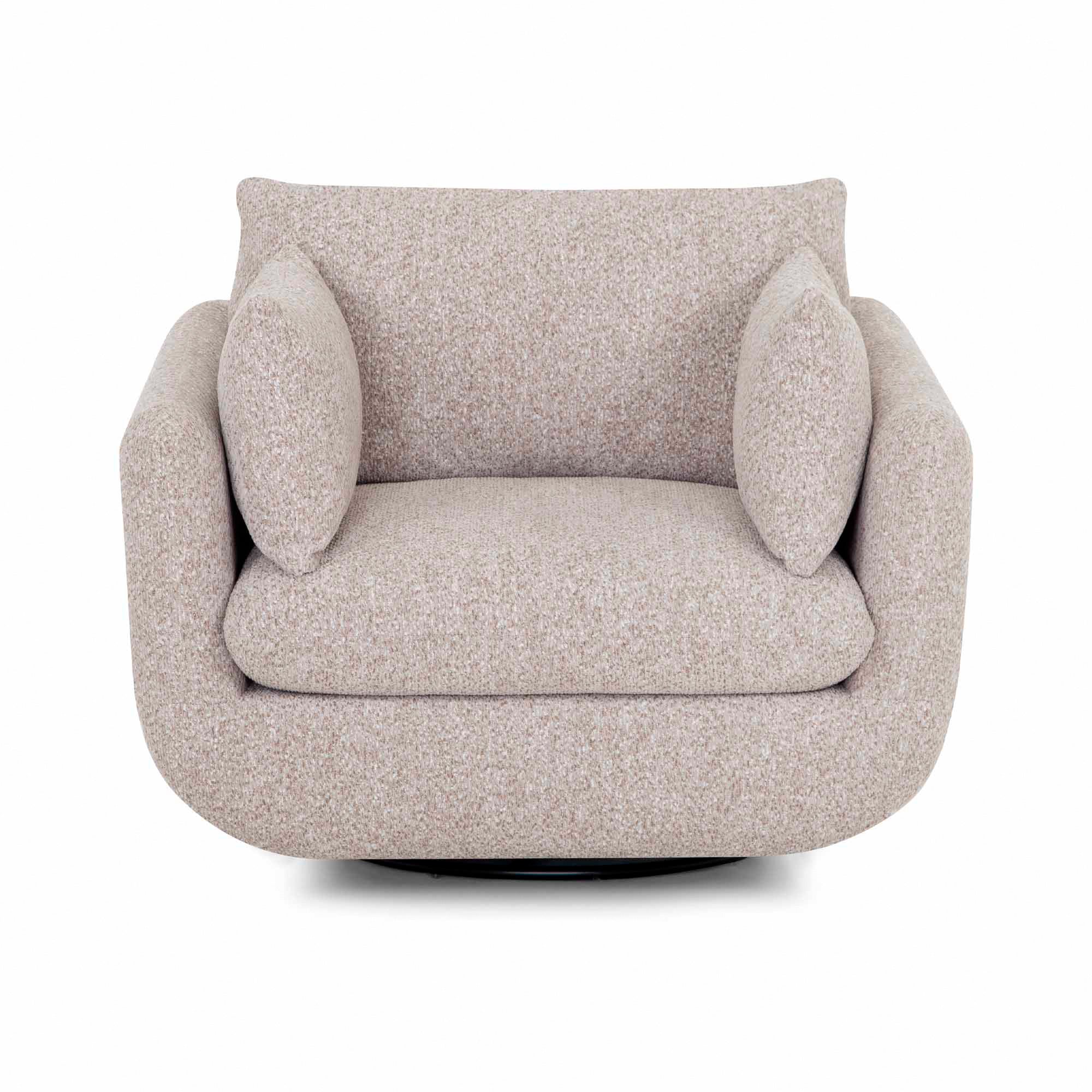 Stylish Cormic Swivel Accent Chair - Modern 360-Degree Rotating Lounge Chair for Living Room, Bedroom & Office - Perfect for Reading, Relaxing & Home Decor