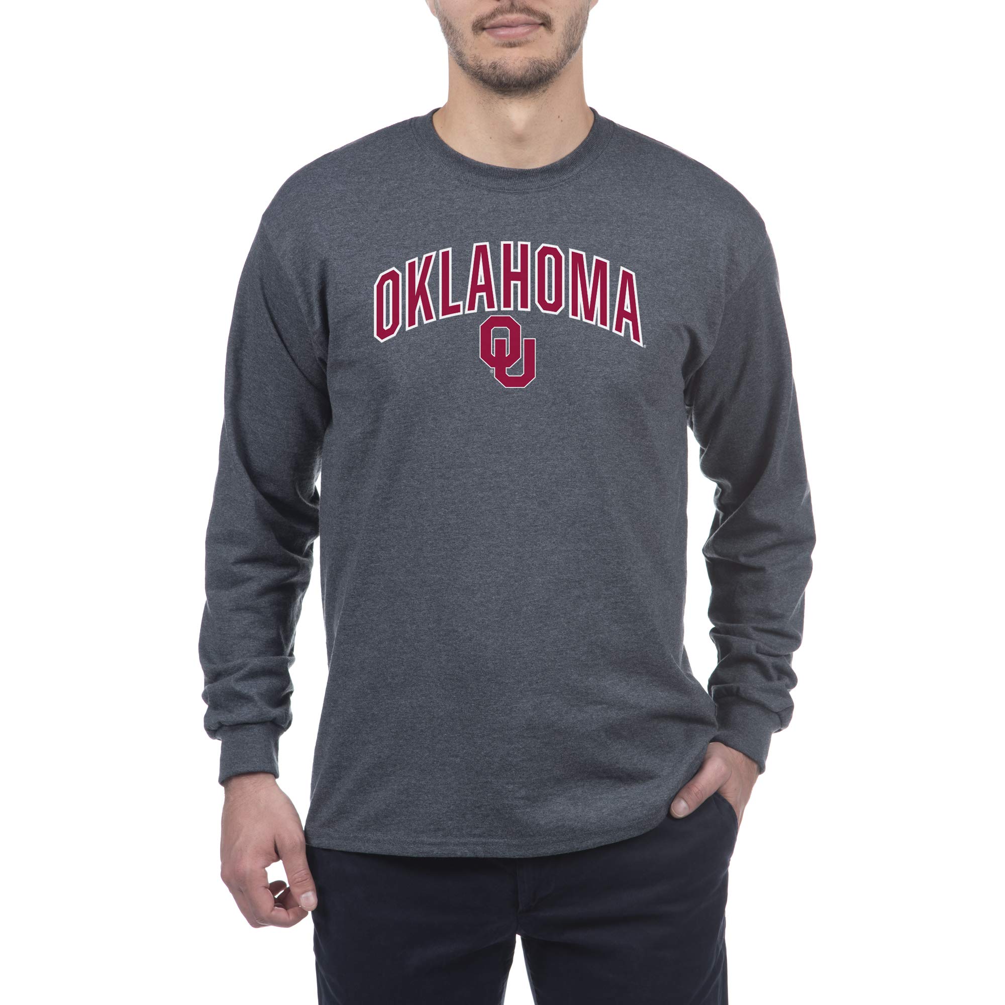Elite Fan Shop Men's Arch Long Sleeve T-Shirt - Comfortable Cotton Crewneck Shirt for Casual Wear, Workout & Outdoor Activities