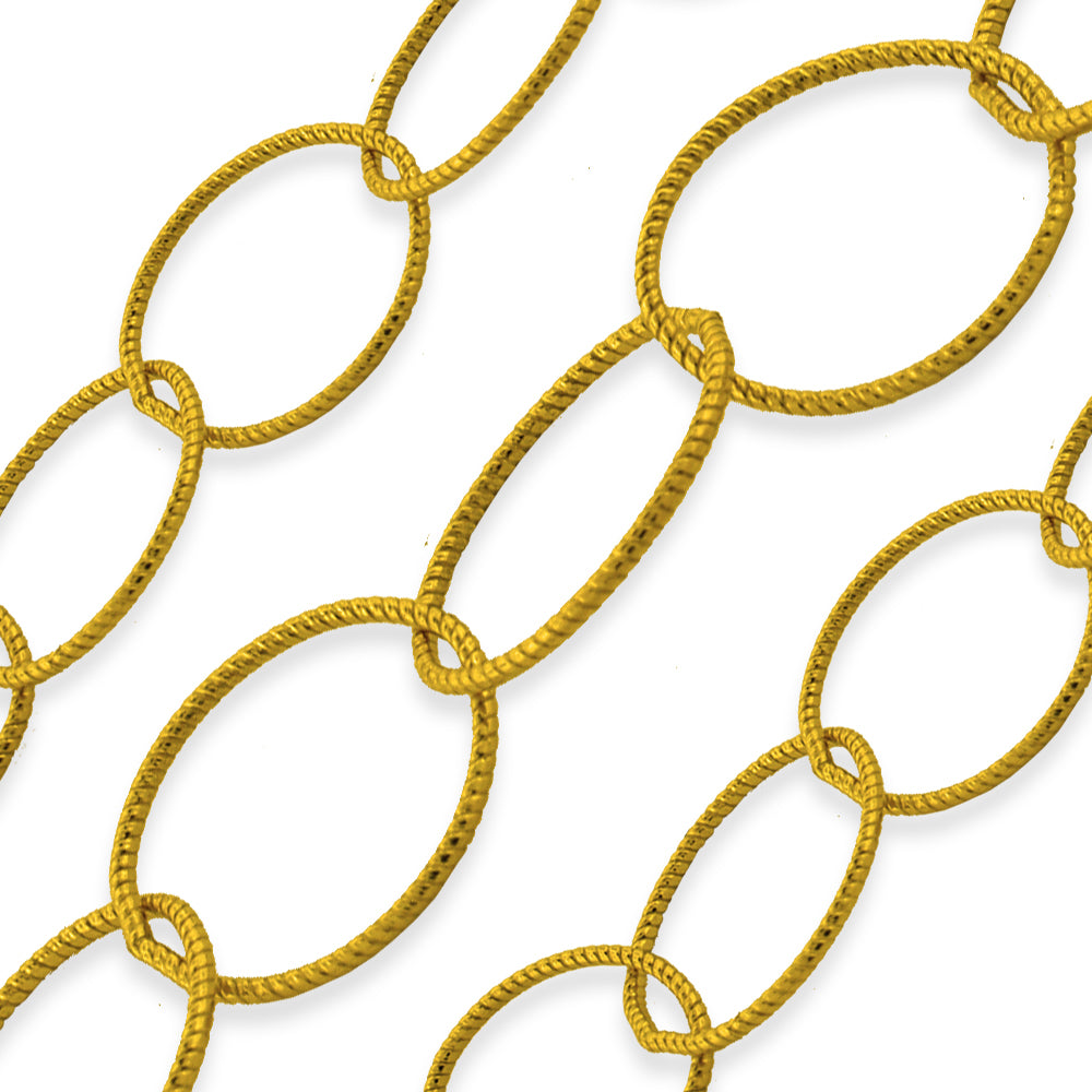 10mm Gold Filled Twisted Round Cable Chain Necklace - Sold by Foot - Perfect for DIY Jewelry Making, Layering & Gift Giving
