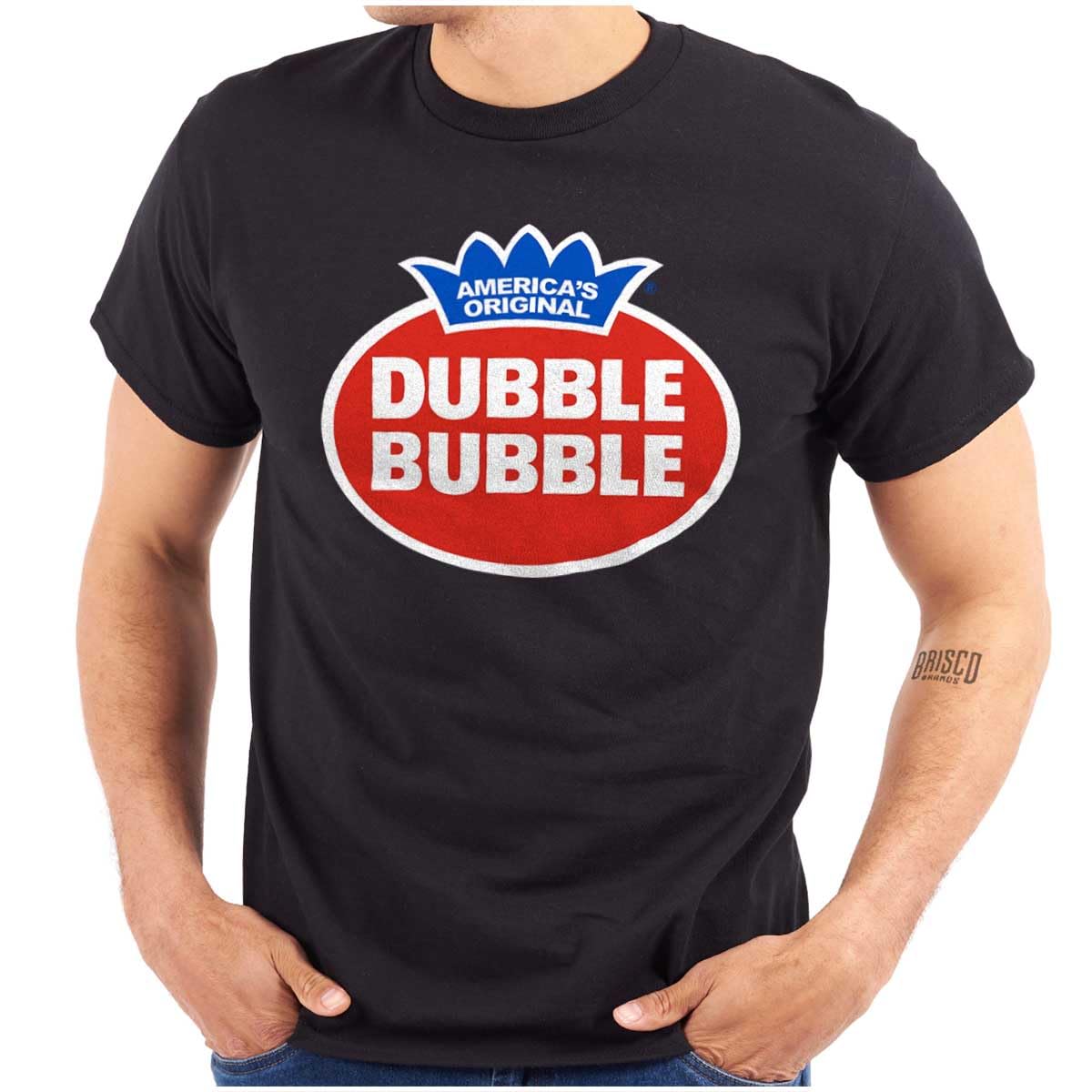 Vintage Dubble Bubble Gum Double Logo Graphic T-Shirt for Men & Women - Casual Retro Style Tee for Everyday Wear, Parties, and Nostalgic Fashion