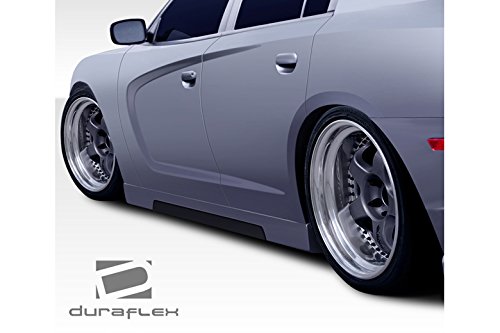 2011-2013 Dodge Charger Duraflex Hot Wheels Style Side Skirts Rocker Panels - 2 Piece Body Kit for Enhanced Aerodynamics & Sporty Look - Perfect for Car Enthusiasts and Racing Events