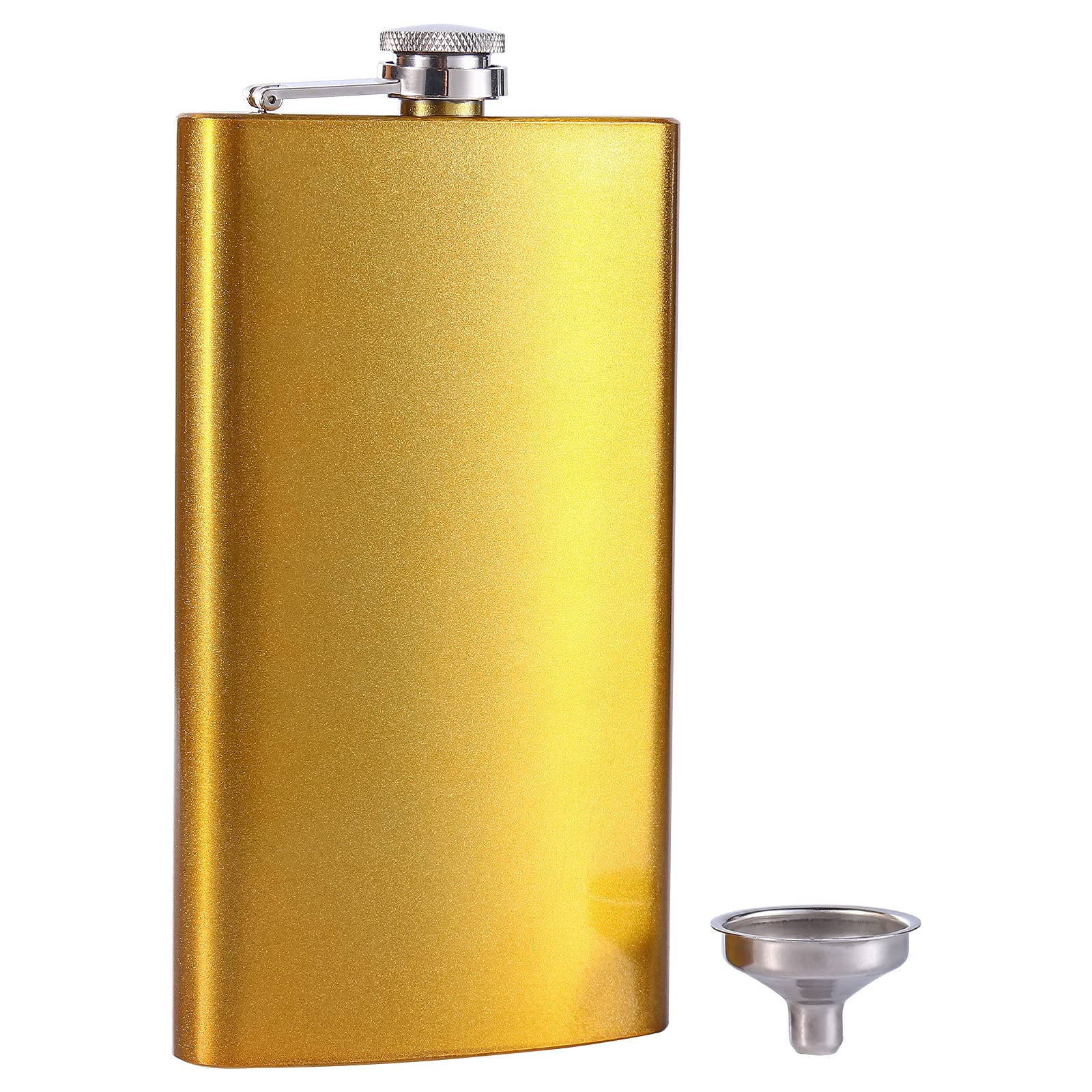 Premium 12oz Stainless Steel Whiskey Flask Set - 304 18/11 Food-Grade Flask with Funnel & Gift Box - Perfect for Groomsmen Gifts, Bachelor Parties, Camping & Outdoor Adventures