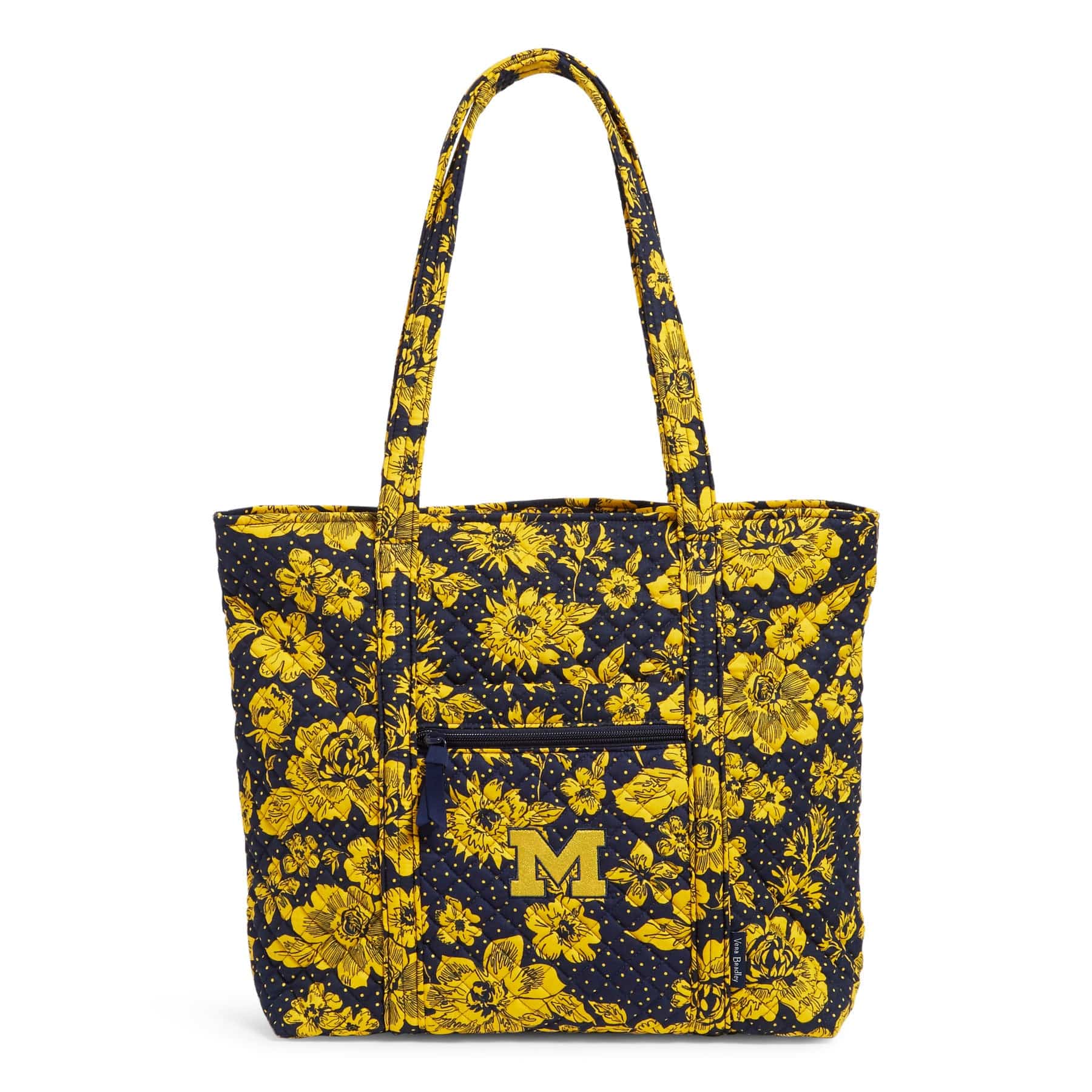 Stylish Collegiate Vera Bradley Tote Bag for Women - Durable & Spacious Campus, Work & Travel Essentials Carrier | Perfect for School, Office & Weekend Getaways