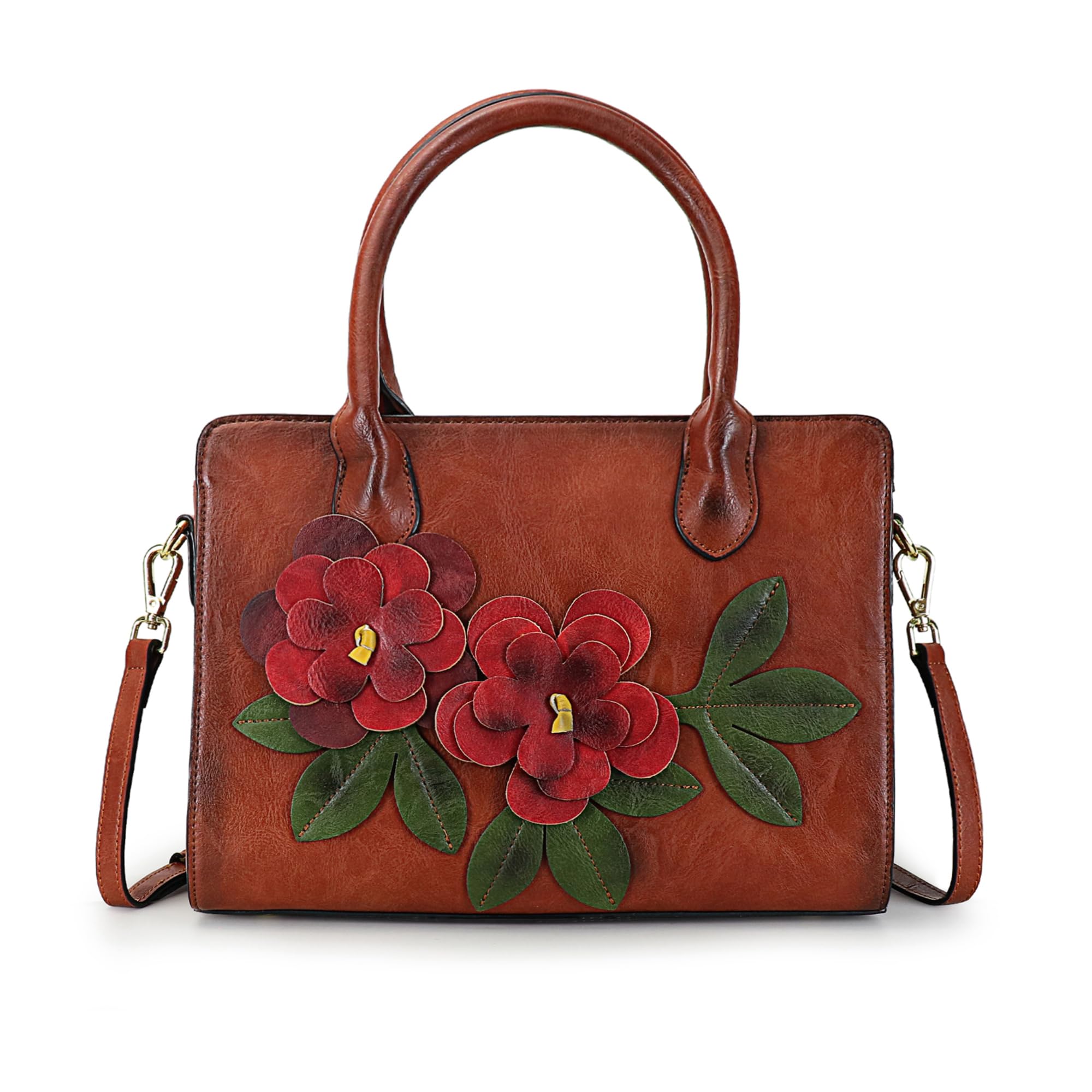 Stylish Women's Leather Handbag - Top Handle Shoulder Bag & Crossbody Purse for Ladies | Perfect for Work, Travel, and Everyday Use