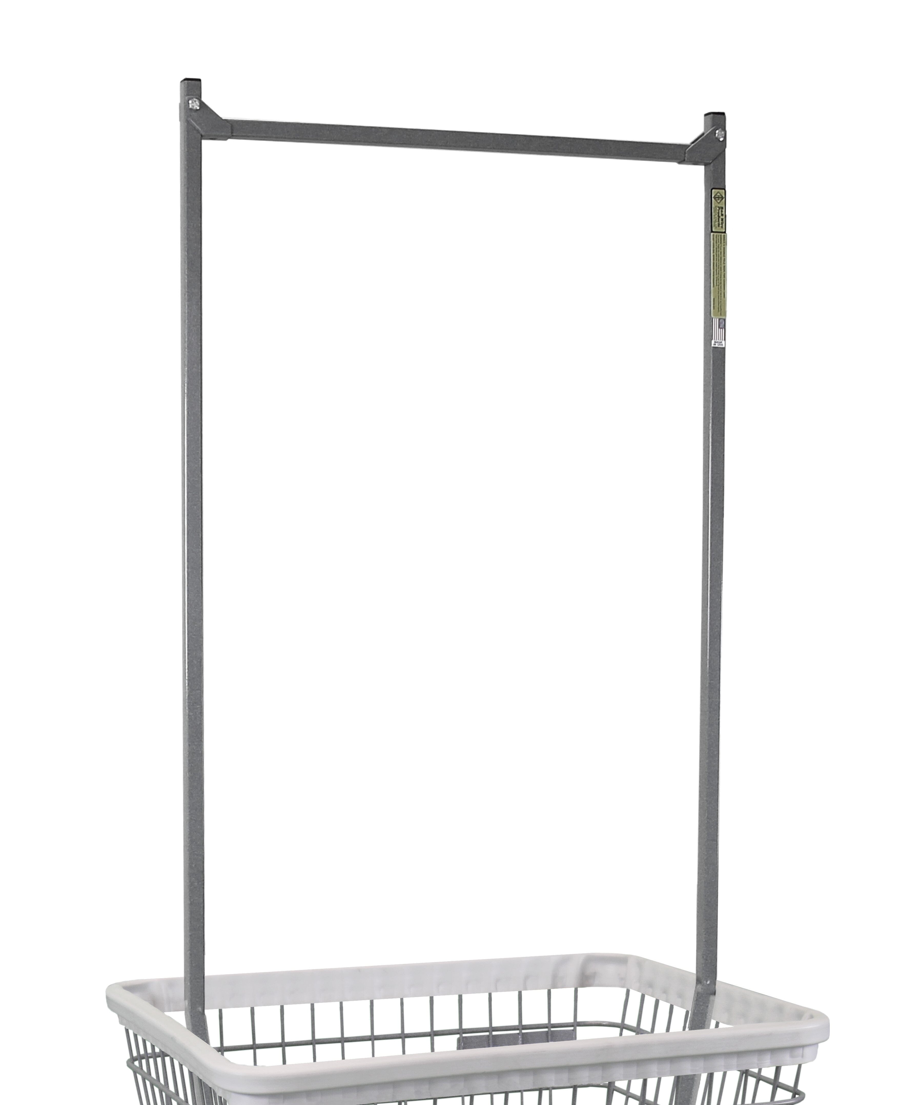 Heavy Duty Double Pole Rack for 100 & 96 Series Carts - Perfect for Warehouse, Retail, and Industrial Storage Organization