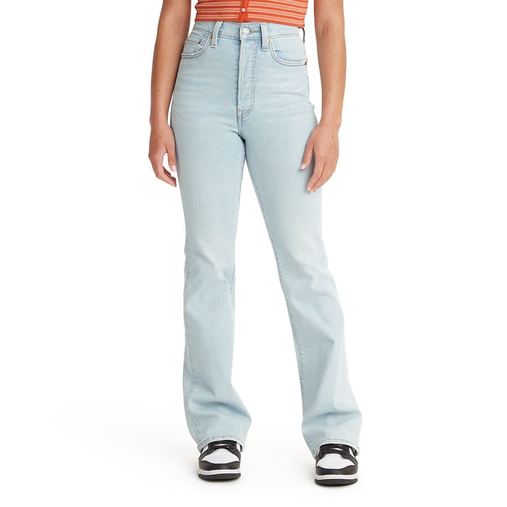 Levi's Women's Ribcage Bootcut Jeans - High Waist Stretch Denim Pants for Casual & Night Out | Comfortable Slim Fit Bootleg Style for Everyday Wear