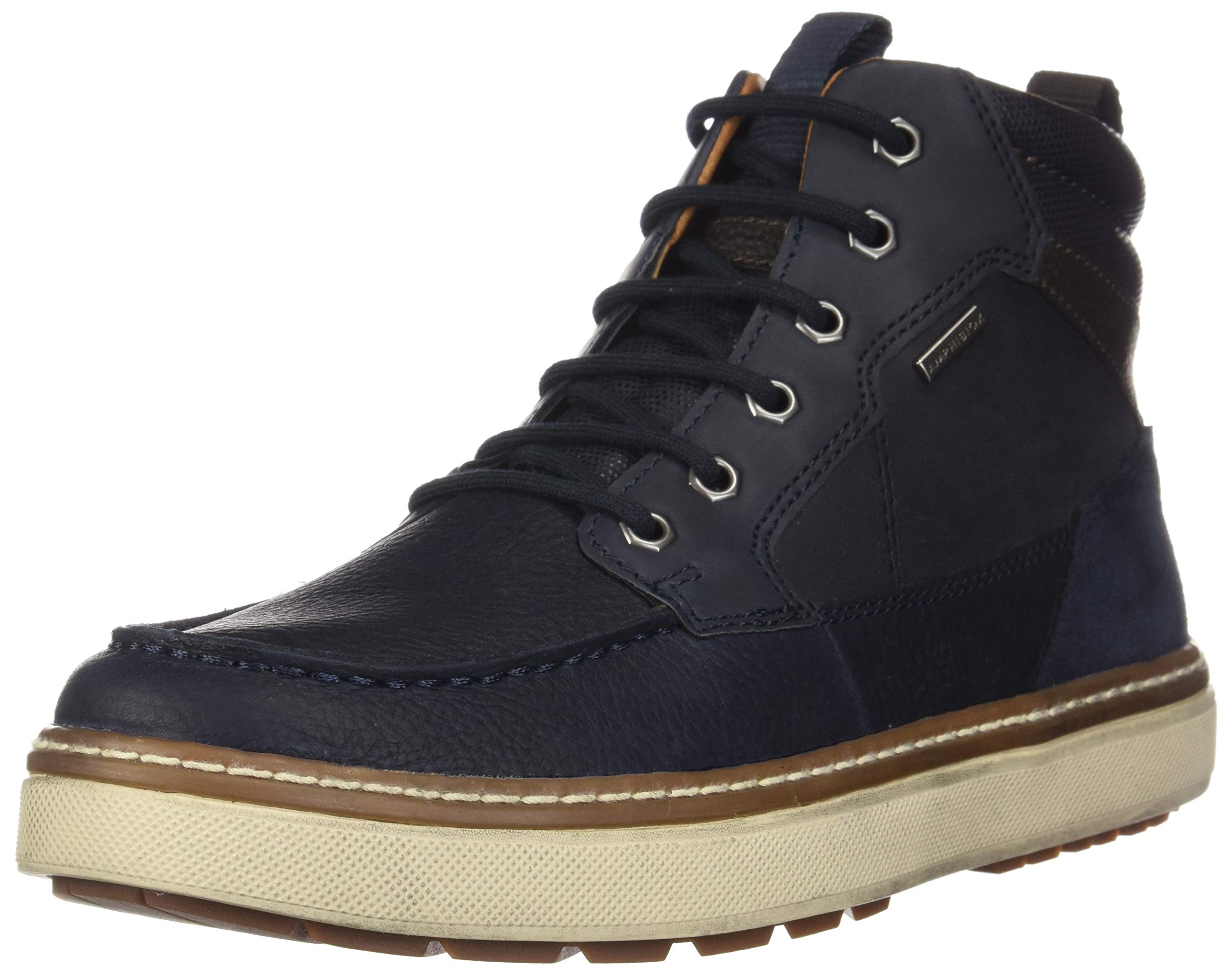 Geox Men's Breathable Sneaker Boots - Lightweight Waterproof Hiking & Casual Shoes for Outdoor Walking & Travel