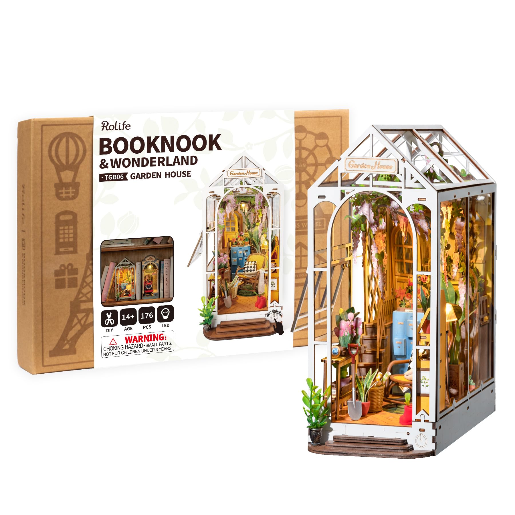 DIY Miniature House Kit - Garden House Model Building Set for Adults & Teens | Creative Craft Project, Home Decor, Gift Idea for Hobbyists & Collectors | Perfect for Relaxation, Stress Relief & Room Decoration