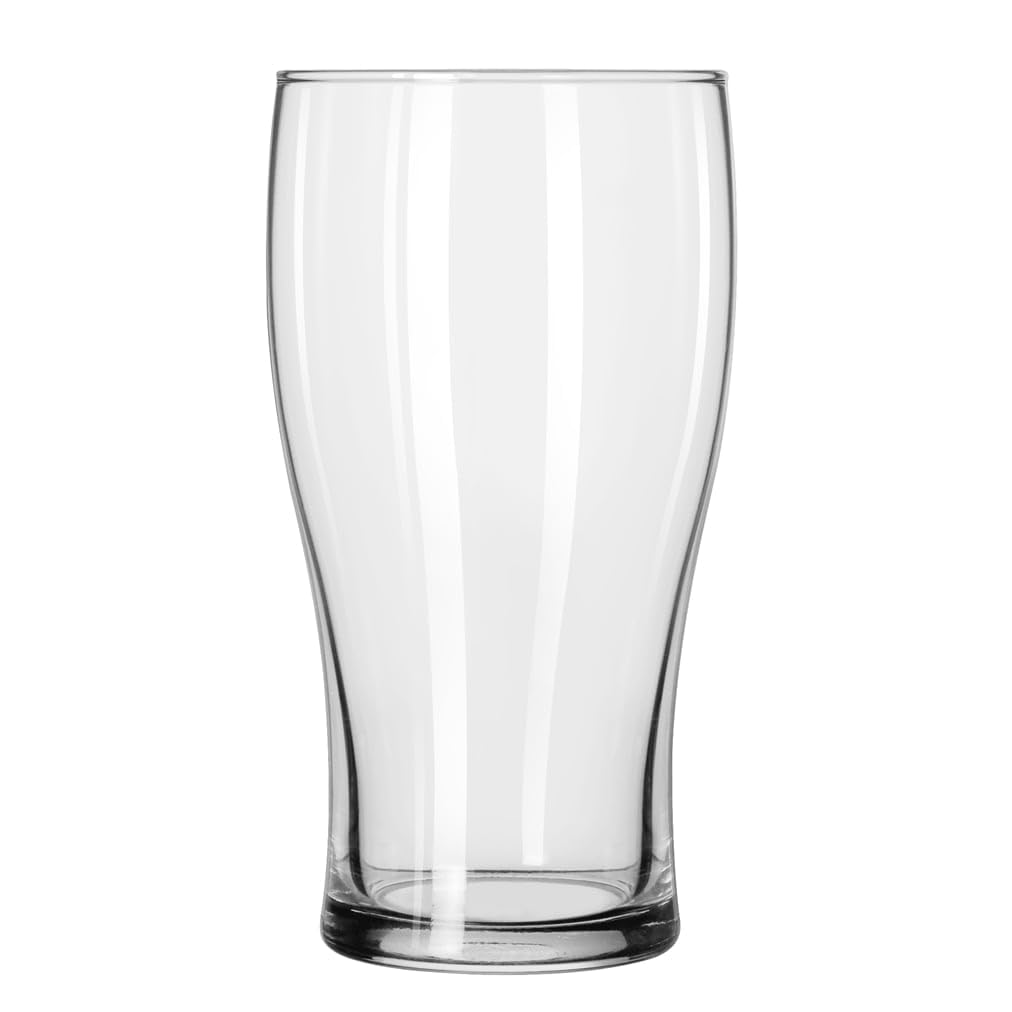 Libbey 4808 Clear 16 Ounce Pub Beer Glasses - Set of 24 Bulk Bar Glasses for Draft Beer, Ale, Lager, Cocktails - Perfect for Bars, Restaurants, Pubs, Home Brewing & Parties