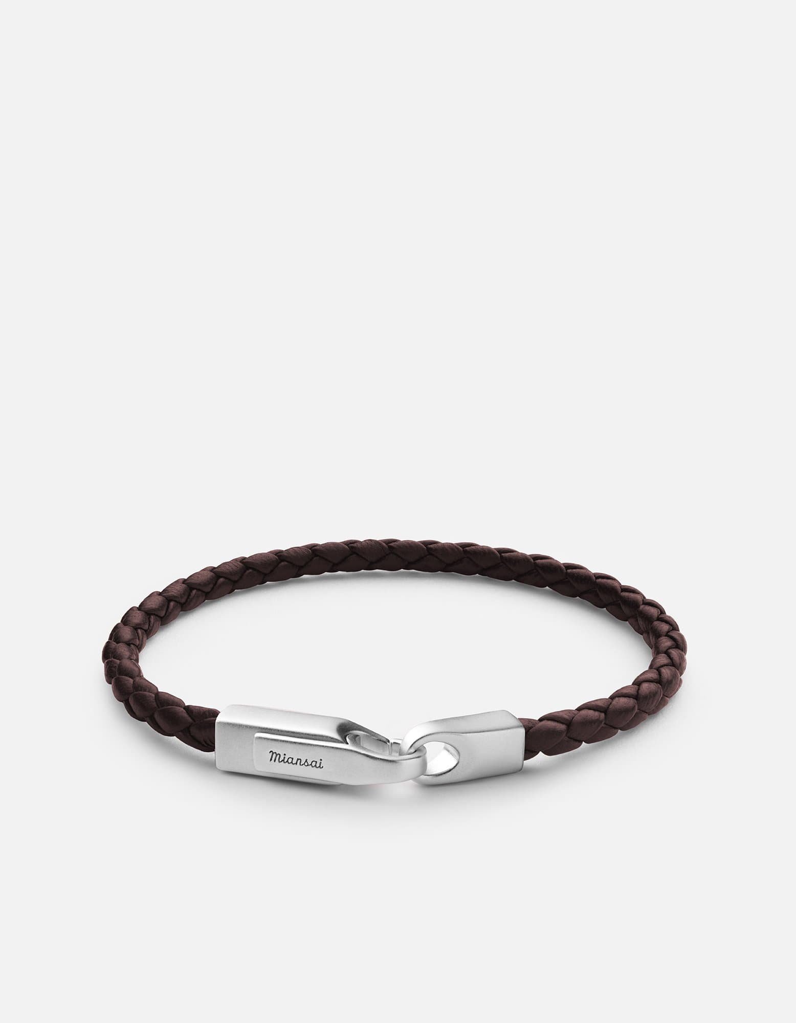Stylish Matte Silver Leather Bracelet for Men - Durable & Fashionable Crew Bracelet - Perfect for Casual Wear, Gifts & Everyday Accessories