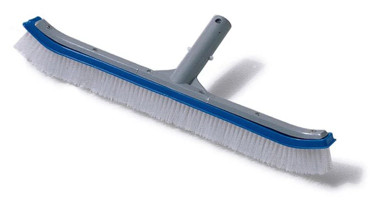 Swimline 18-Inch Aluminum Swimming Pool Brush - Heavy Duty Floor and Wall Scrubber for In-Ground and Above Ground Pools - Ideal for Removing Algae, Dirt, and Debris