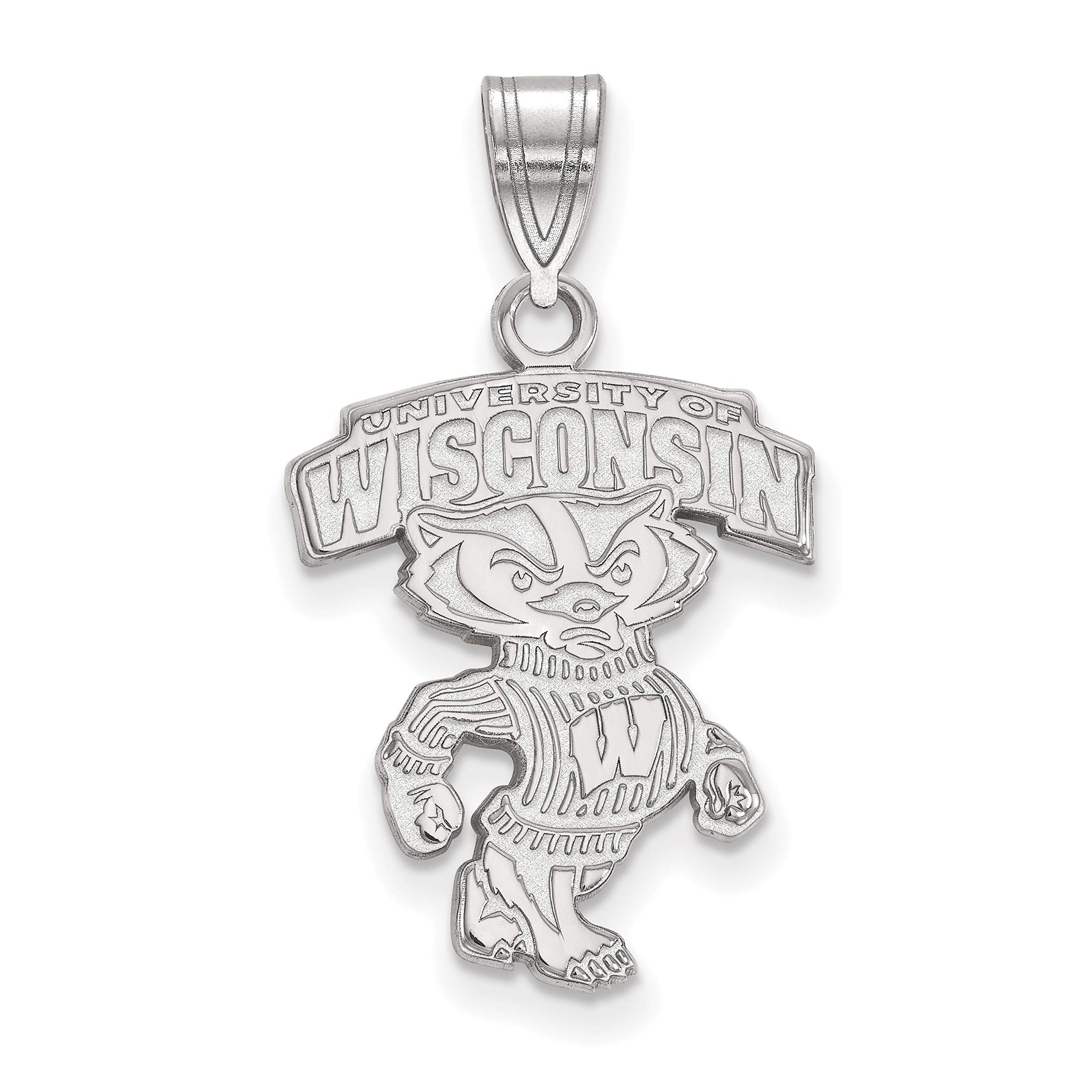 University of Wisconsin Badgers Sterling Silver Mascot Pendant - Perfect for Game Day, Graduation Gifts & School Spirit Jewelry