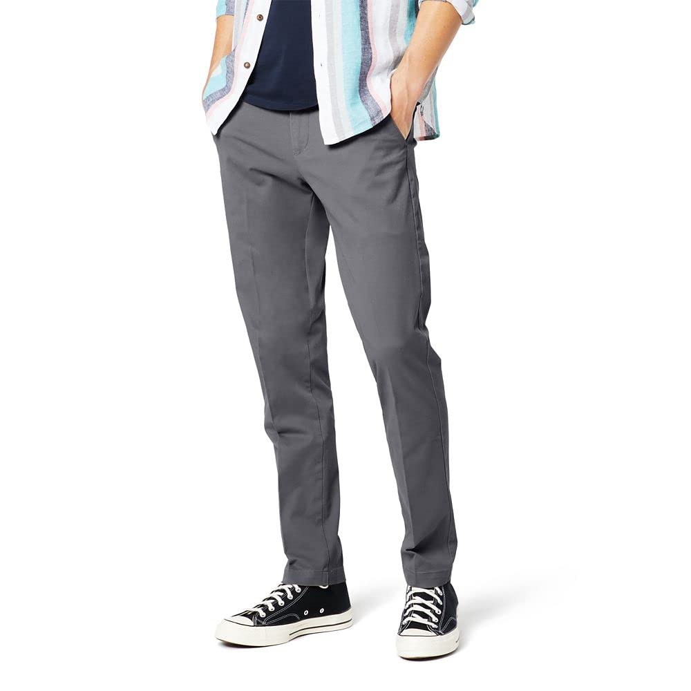 Dockers Men's Slim Fit Workday Khaki Smart 360 Flex Pants - Comfortable Office & Business Casual Wear for Professionals
