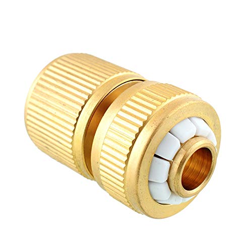 Copper Garden Hose Quick Connector - 2 Pack Water Pipe Fitting Adapter for Home Irrigation, Car Wash & Outdoor Watering | Durable Brass Tap Connector for Garden Tools & Lawn Care