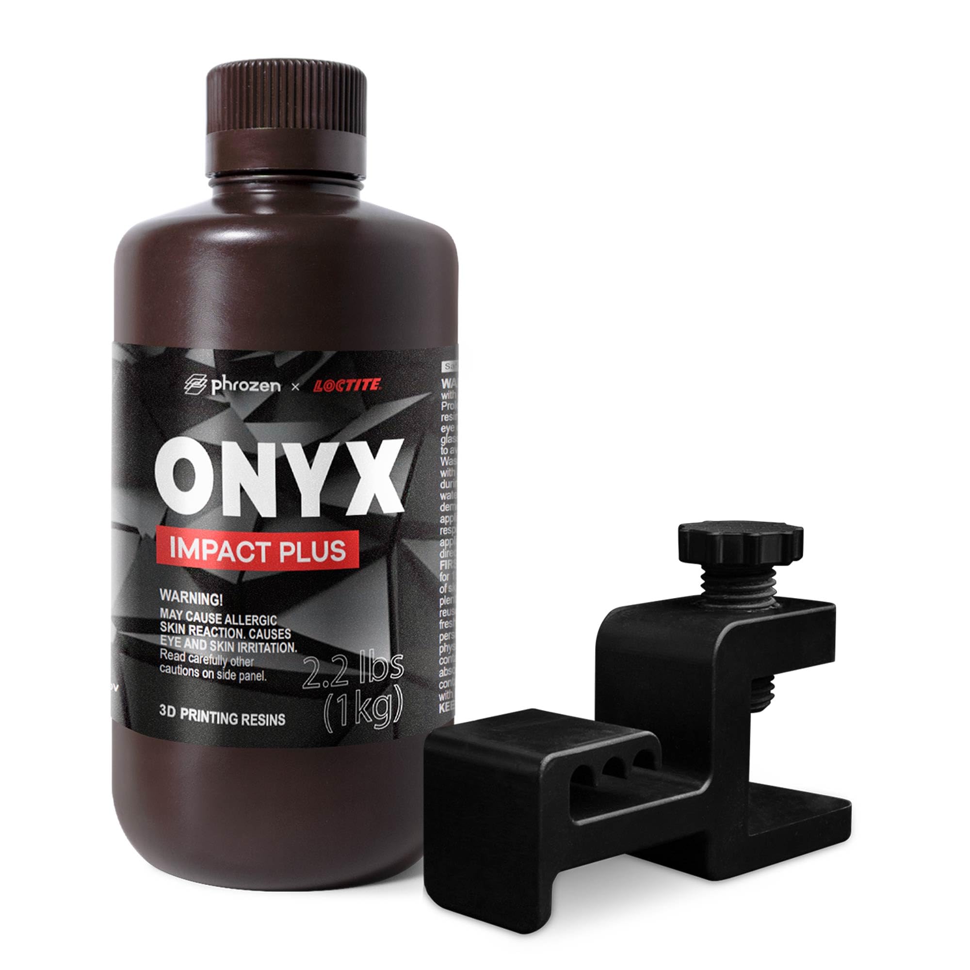 Phrozen Onyx Impact Plus 3D Printing Resin - Ultra Strong & Durable Photopolymer Resin for Tabletop Miniatures, DIY Projects & Professional Makers - Made in USA (1KG) - Perfect for D&D Miniatures, Cosplay Props & Engineering Prototypes