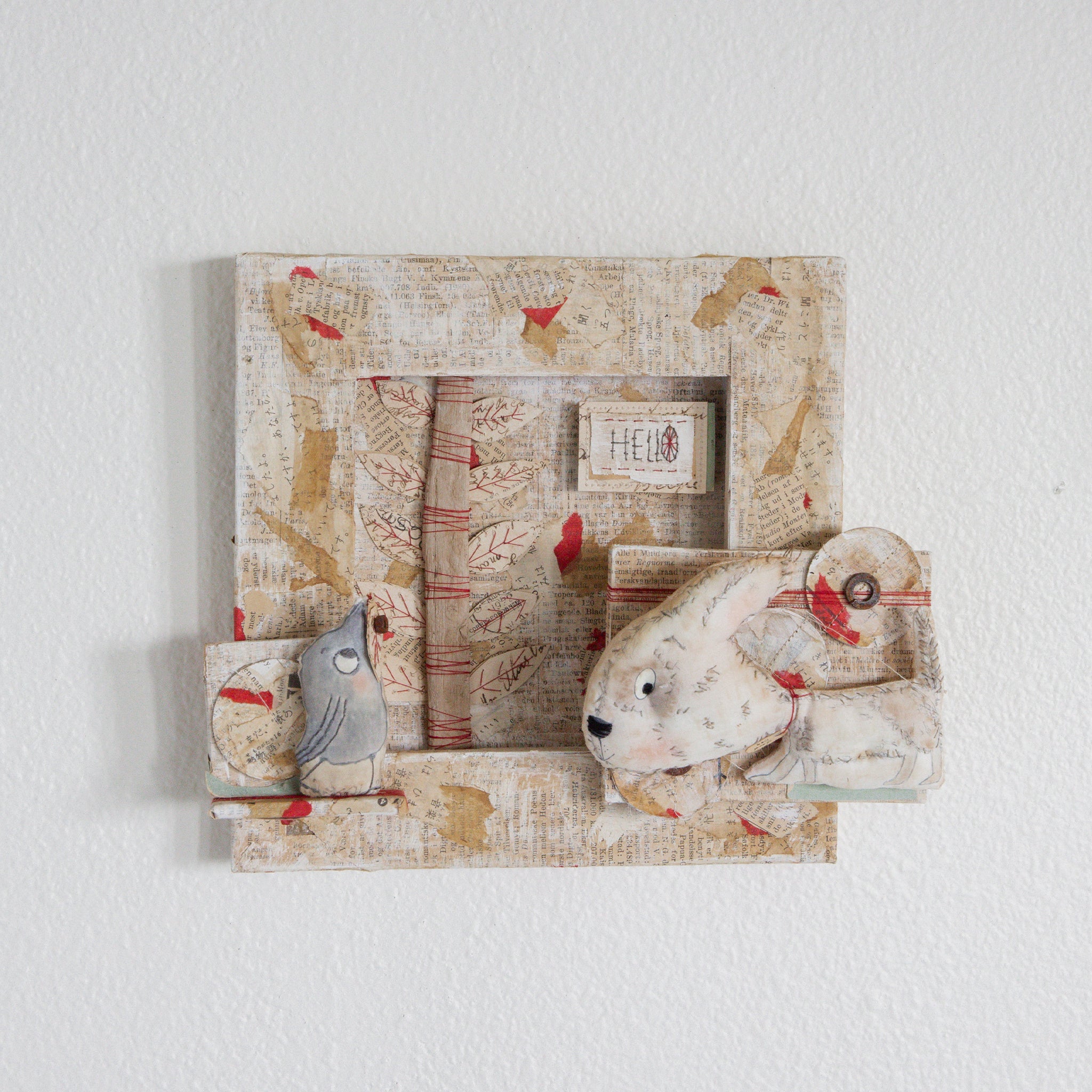Hutch Studio Paws and Caws Collage Collection - Unique Animal Art Prints for Home Decor | Perfect for Living Room, Bedroom, and Office Wall Art