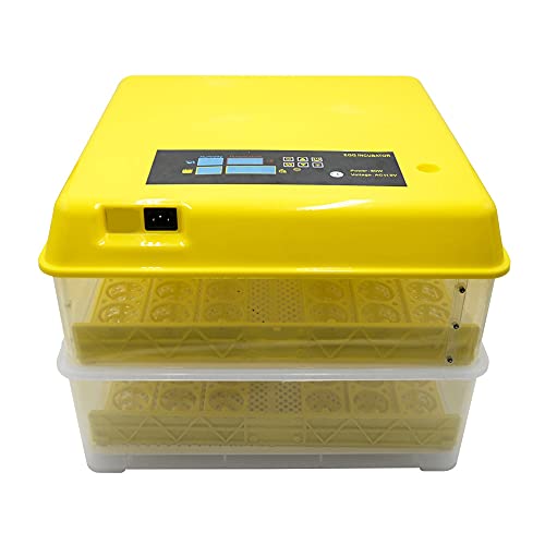 96 Egg Digital Incubator with Auto Turning, Temperature & Humidity Control - Hatch Chicken, Duck, Goose & Quail Eggs - LCD Display, 80W US Plug - Perfect for Home Poultry Farming & Classroom Science Projects