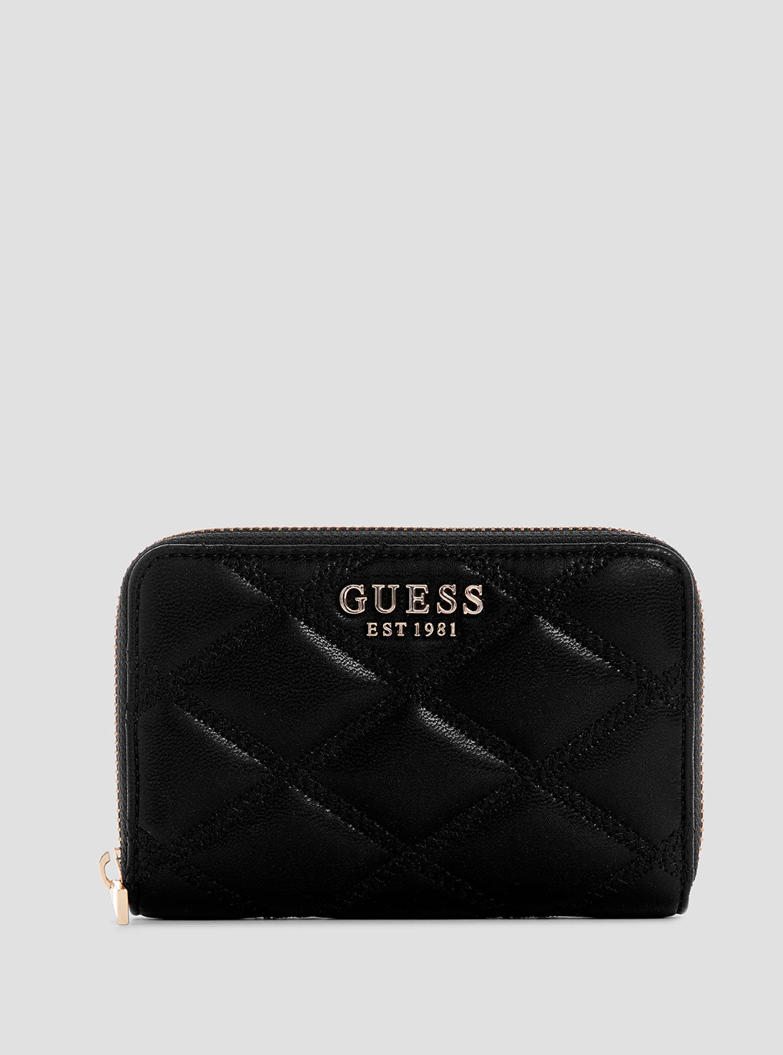 Black Tamsin Medium Zip Wallet for Women - RFID Blocking Leather Wallet with Multiple Card Slots - Perfect for Travel, Shopping & Everyday Use