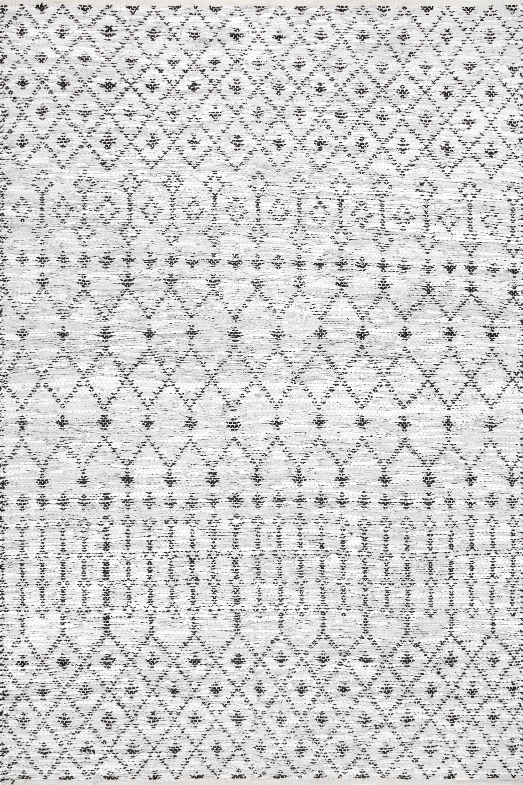 Colby Modern Trellis Area Rug - Ivory White Geometric Pattern Non-Slip Living Room Rug for Home Decor, Bedroom, Dining Room