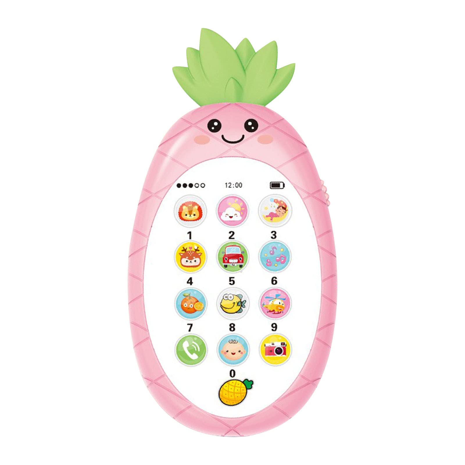 Birdeem Baby Cell Phone Toy - Interactive Pretend Play Phone for Infants 6-12 Months with Soft Color Changing Lights & Musical Sounds | Educational Learning Toy for Toddlers | Perfect Gift for Baby Shower & First Birthday