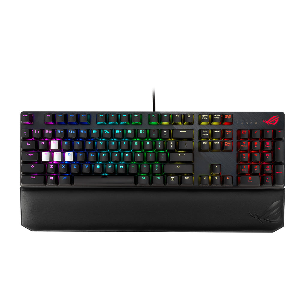 ASUS ROG Strix Scope Deluxe Mechanical Gaming Keyboard with NX Blue Switches - Perfect for PC Gaming, Esports & Typing