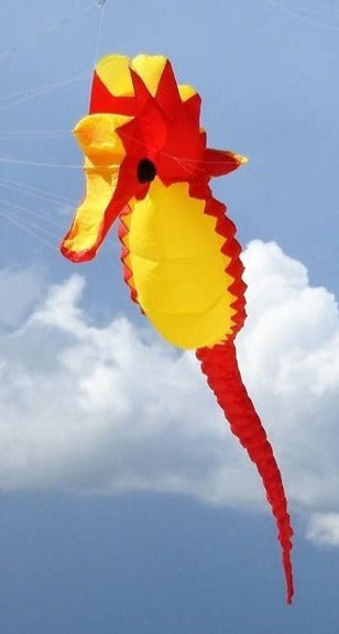 5m Inflatable Seahorse Pool Float - Large Orange Ride-On Toy for Adults & Kids - Perfect for Swimming Pools, Beaches, and Summer Parties