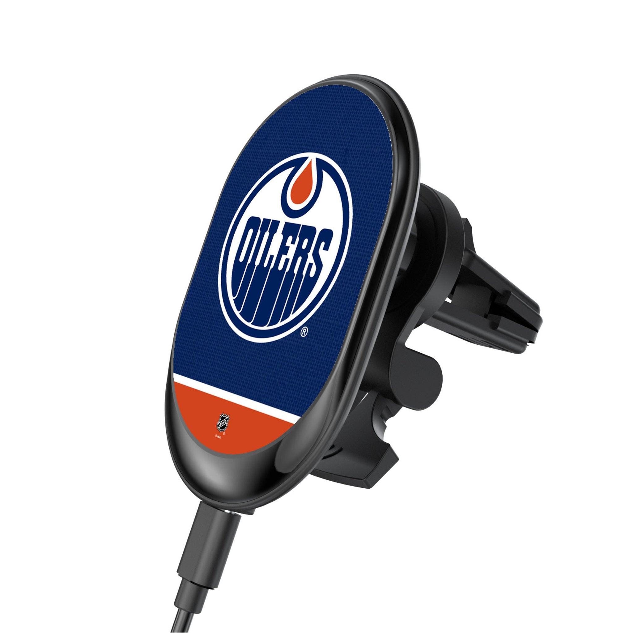 Edmonton Oilers Wireless Magnetic Car Charger - Fast Charging, Strong Hold - Perfect for Road Trips & Commuting