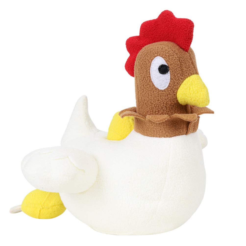 Scicalife Interactive Pet Toy for Dogs - Leak-Proof Food Dispensing, Sniffing & Training Plush Hen with Egg - Fun Stress Relief & Mental Stimulation for Puppies & Adult Dogs - Perfect for Indoor Play, Training & Boredom Relief