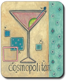 Stylish Cosmopolitan Brand Mouse Pad with Artistic Design - Perfect for Office, Gaming & Home Workspace