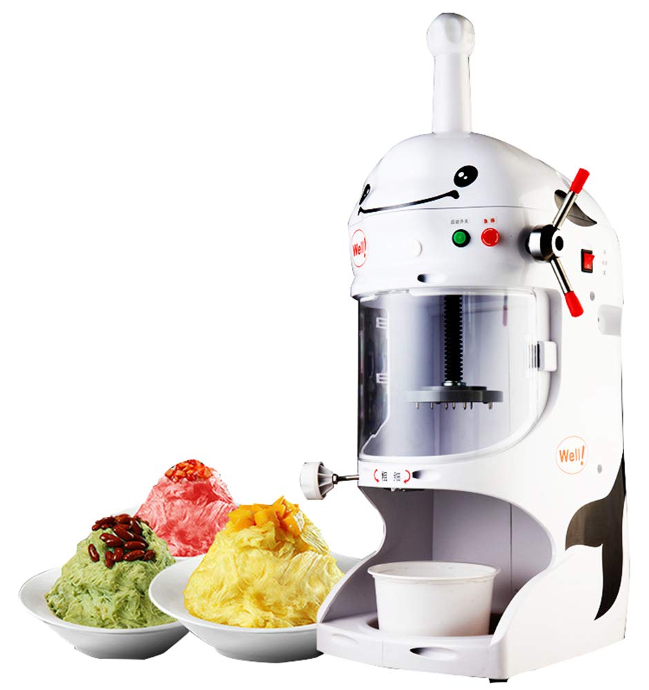 CGOLDENWALL Commercial Ice Shaver Machine - Professional Snow Cone Maker with Adjustable Ice Thickness, Safety Shield & Emergency Stop - Perfect for Shaved Ice, Snow Cones, Cocktails and Party Drinks