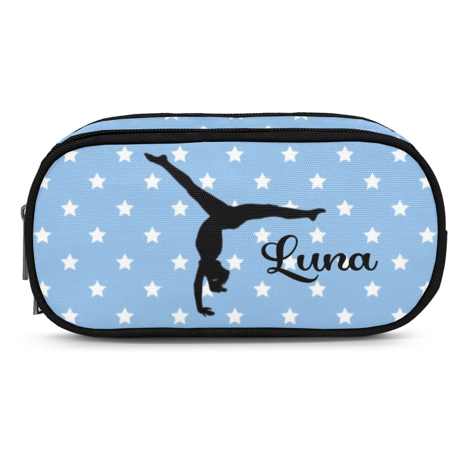 Custom Pencil Case with Zipper - Personalized Pencil Pouch for School, Office & Travel - Great for Students, Artists & Gymnastics Enthusiasts - Durable Pencil Organizer for Backpacks, Desks & Gym Bags