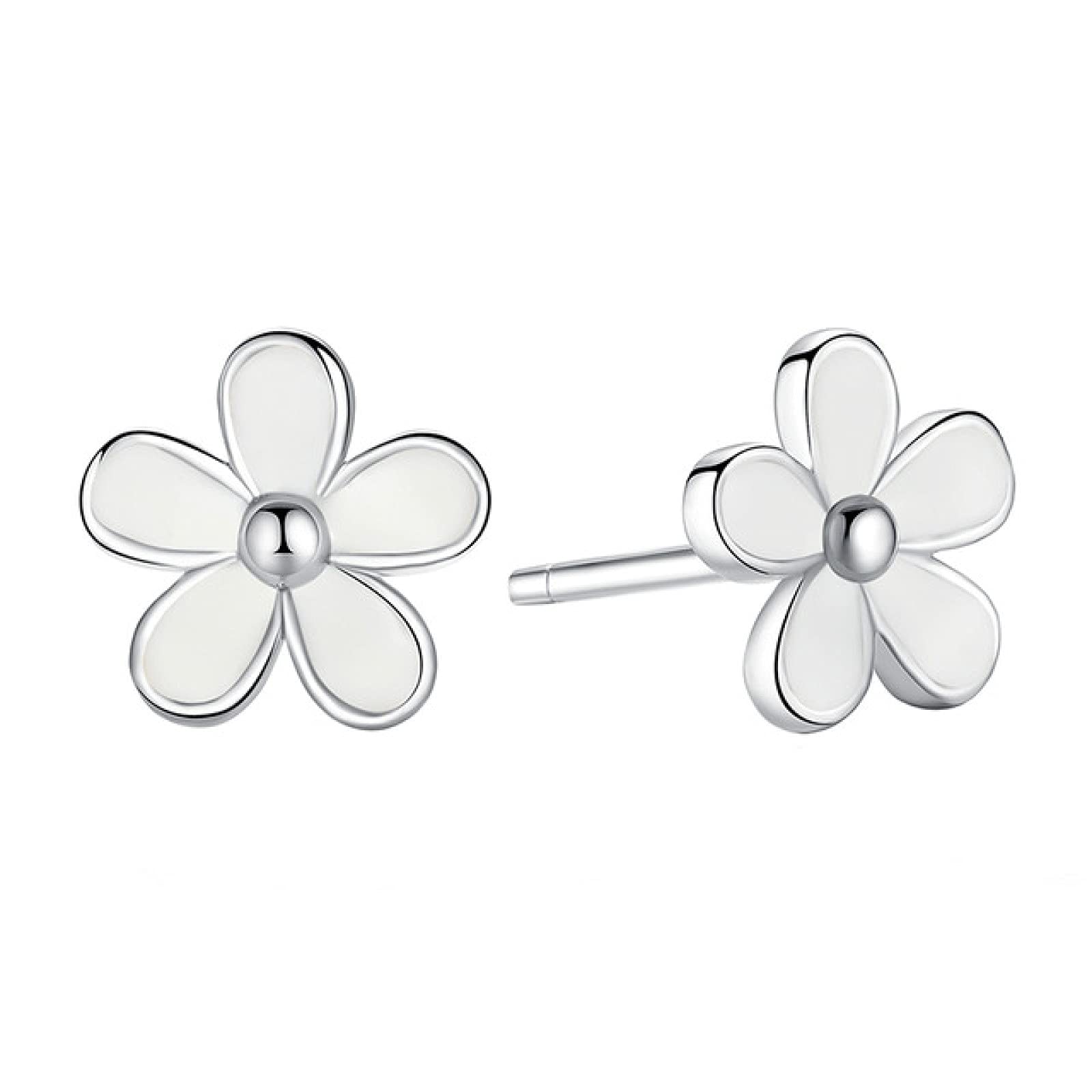 Dazzling Daisy Stud Earrings for Women - 925 Sterling Silver Anniversary Jewelry with Clear CZ Stones | Perfect for Gifts, Weddings & Everyday Wear