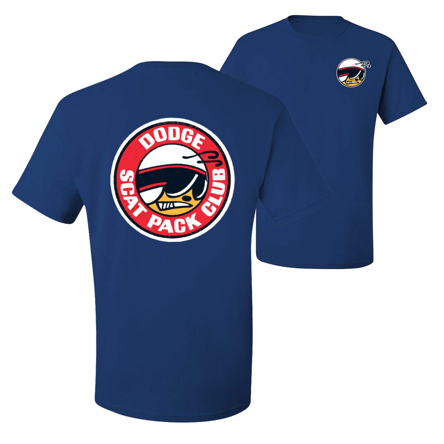 Vintage Dodge Scat Pack Club Logo Graphic T-Shirt for Men - Retro Muscle Car & Truck Enthusiast Tee - Perfect for Car Shows, Racing Events & Casual Wear