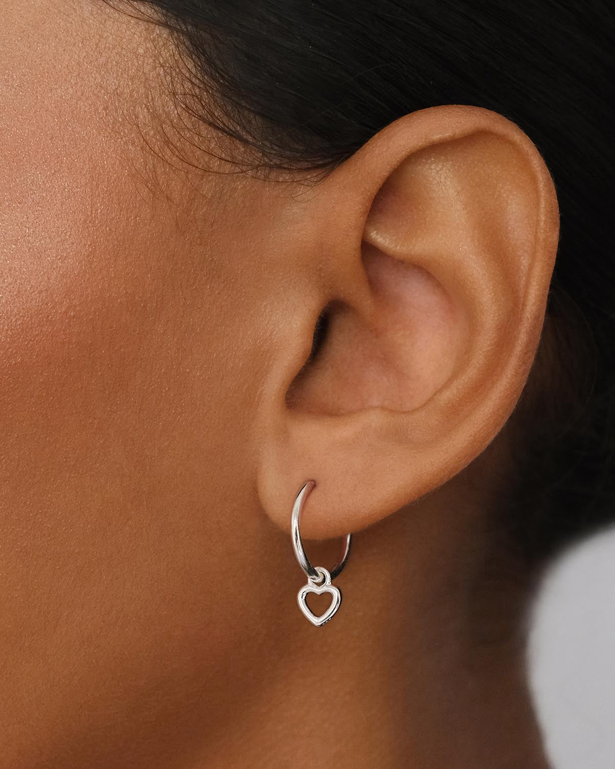 Sterling Silver Pure Love Hoop Earrings for Women - Dainty & Elegant Jewelry Gift for Her - Perfect for Valentine's Day, Anniversary & Everyday Wear