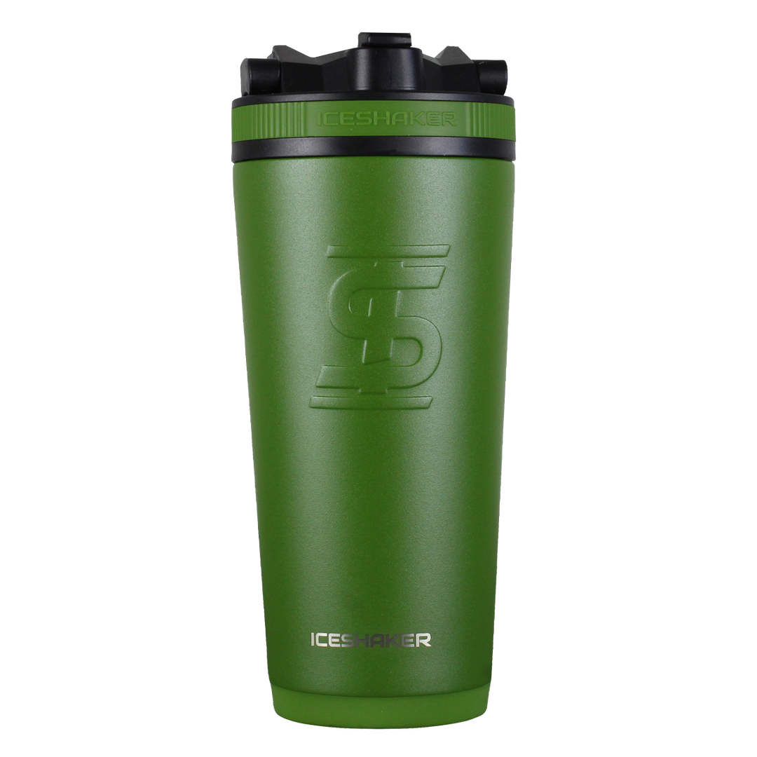 Custom 26oz Sports Water Bottle - BPA Free, Leak Proof, Durable Green Fitness Bottle for Gym, Hiking, Running & Outdoor Activities