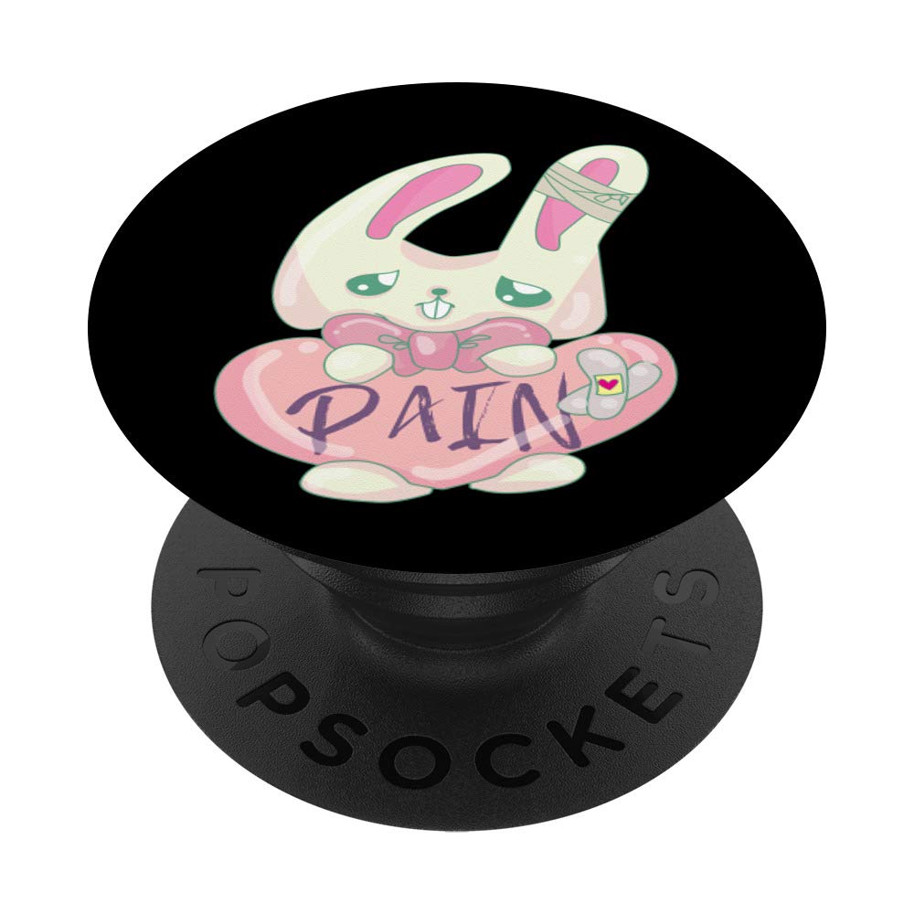 Kawaii Yami Pain Bunny Menhera Kei PopSockets Phone Grip & Stand - Cute Anime Phone Accessory for iPhone, Samsung & Tablets - Perfect for School, Work & Gaming