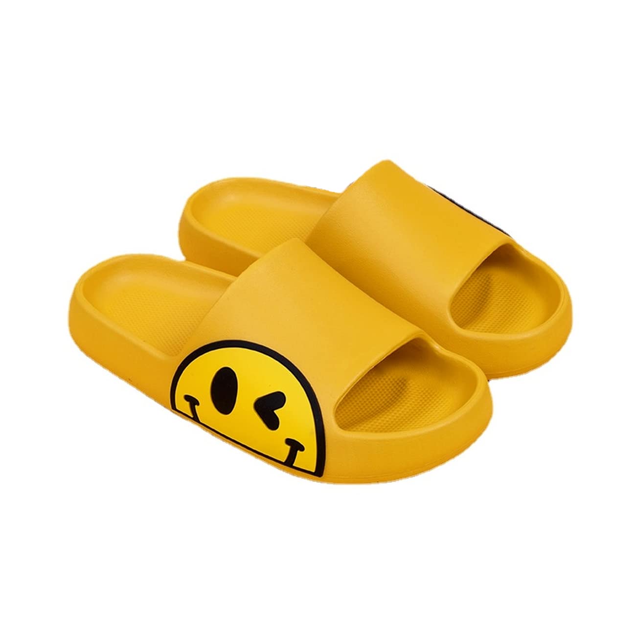 Comfortable Anti-Slip Open Toe Slides for Women & Men - Soft Lightweight Summer Slippers with Thick Sole for Indoor/Outdoor Use - Perfect for Home, Beach, Poolside and Casual Wear