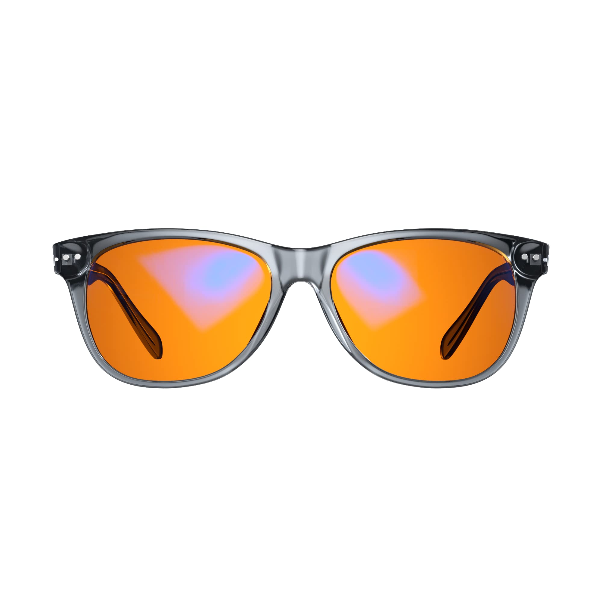 Premium Swanwick Crystal Night Swannies - 99% Blue Light Blocking Glasses for Screen Use, Anti Glare, Anti-Fatigue & Eye Strain Relief - Perfect for Gaming, Computer Work & Nighttime Screen Viewing