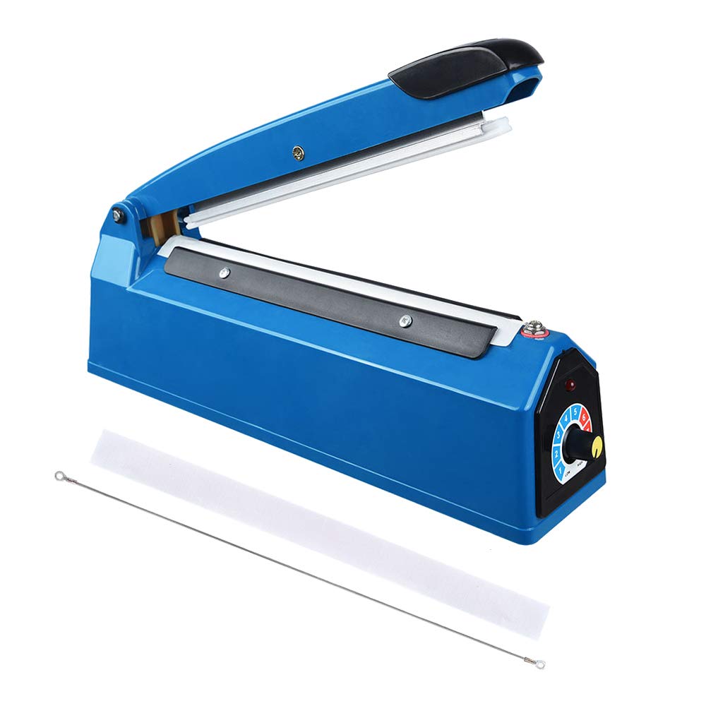 8 Inch Impulse Sealer - Handheld Heat Sealing Machine for Food Packaging | Perfect for Home, Restaurant & Commercial Use | Seal Bags, Snacks, Coffee, Spices & More