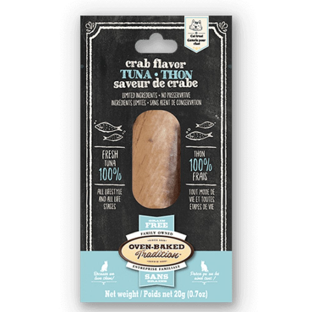 Delicious Crab Flavor Tuna Fillet Cat Treats - Healthy & Natural Snacks for Indoor & Outdoor Cats - Perfect for Training, Rewards & Bonding Time