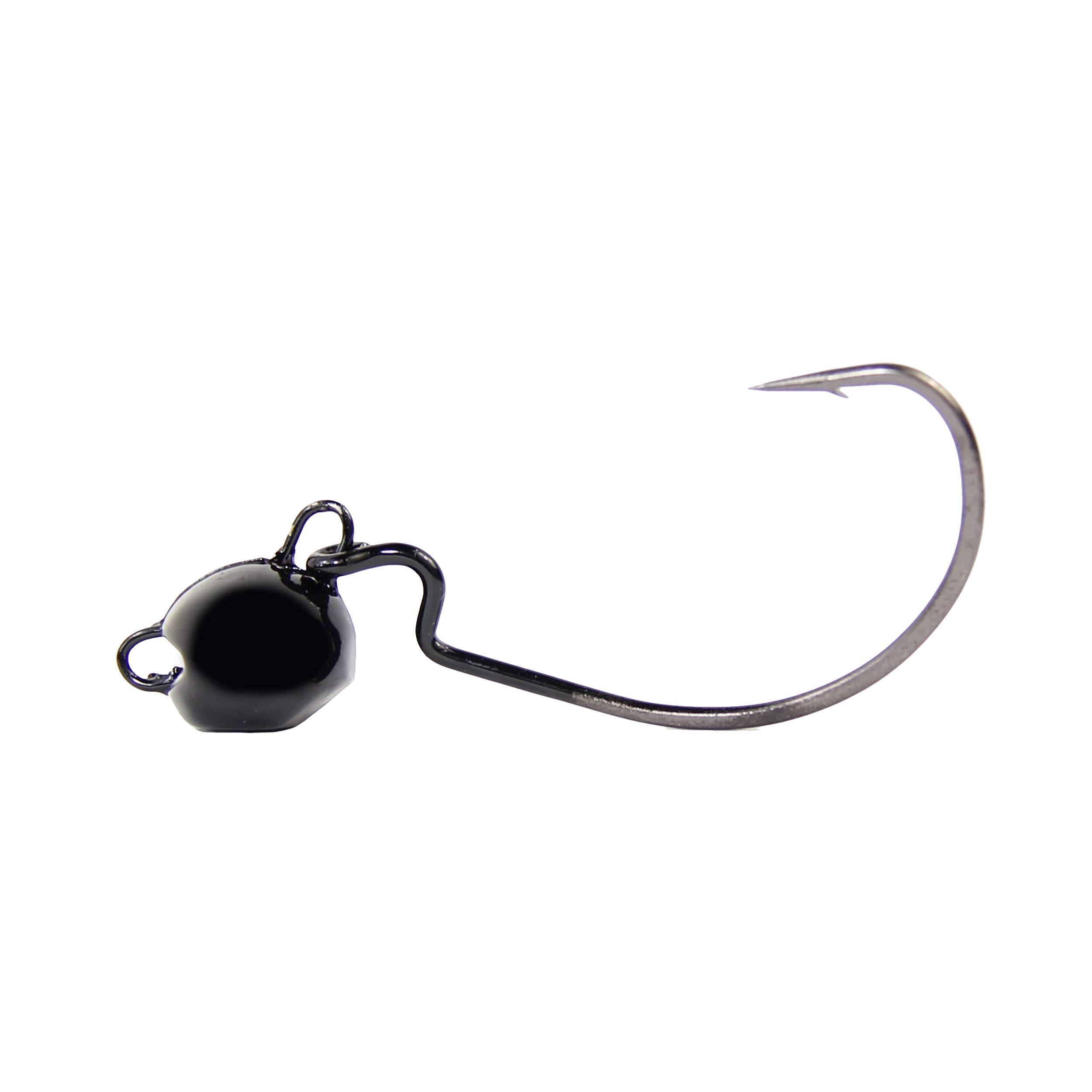 Tackle HD Stealth Search Head Swinging Football Jig Head Hooks - 2 Pack, 1/2 Ounce - Perfect for Bass Fishing and Freshwater Angling