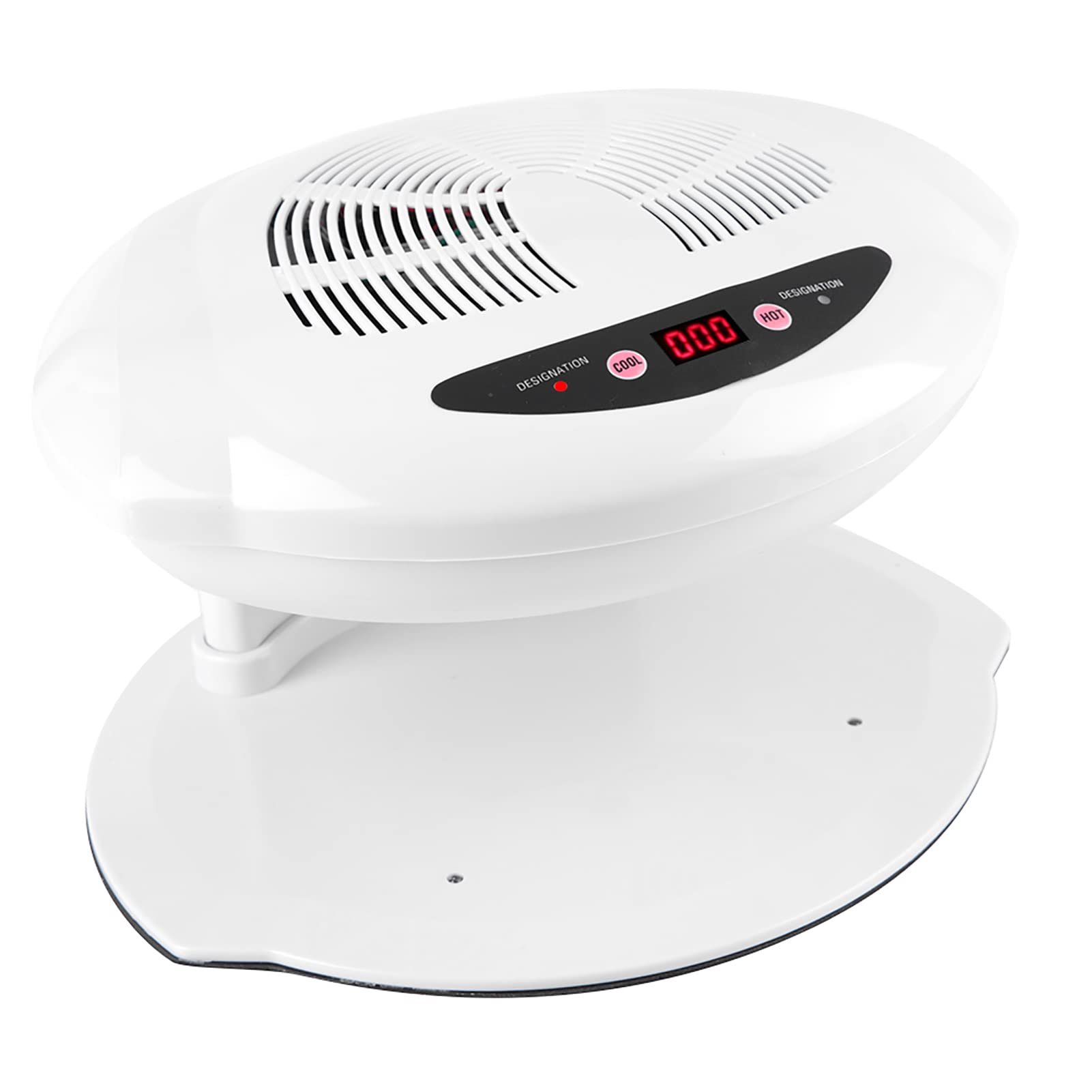ANGGREK Professional Nail Dryer Fan - Fast Drying Hot & Cold Air Nail Polish Dryer for Manicures, White (US Plug) | Perfect for Home Salons, Nail Art Studios & Quick Polish Drying