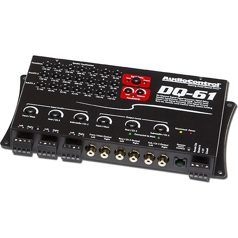 AudioControl DQ-61 Black Digital Sound Processor with 31-Band EQ & Time Alignment - Car Audio Tuning for Factory & Aftermarket Stereo Systems