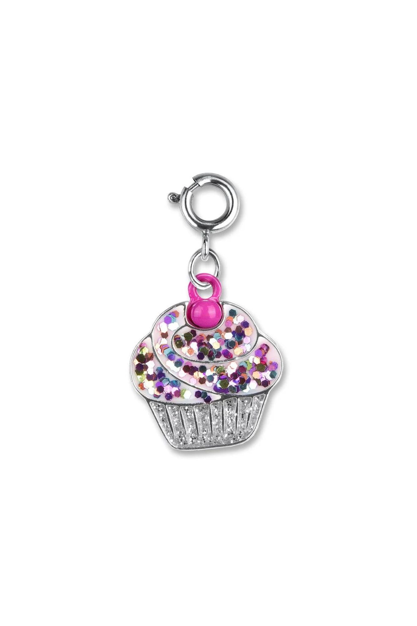 Sparkling Glitter Cupcake Charms for Jewelry Making - DIY Cupcake Pendants for Necklaces, Bracelets & Keychains - Perfect for Birthday Gifts, Party Favors & Cake Decorations